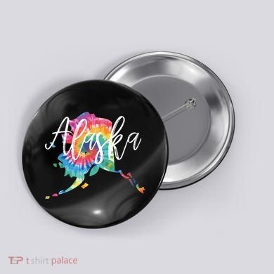 Alaska Tie Dye Button