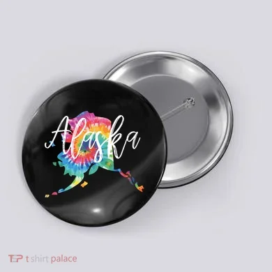 Alaska Tie Dye Button
