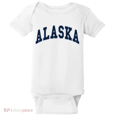 Alaska Throwback Design Classic Baby Bodysuit