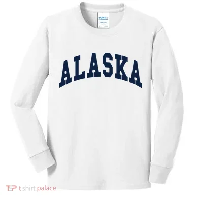 Alaska Throwback Design Classic Kids Long Sleeve Shirt