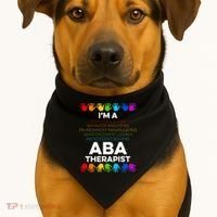 ABA Therapist Data Behavior Analyst Autism Therapy USA-Made Doggie Bandana thumb 1