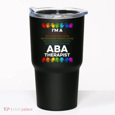 ABA Therapist Data Behavior Analyst Autism Therapy Tumbler