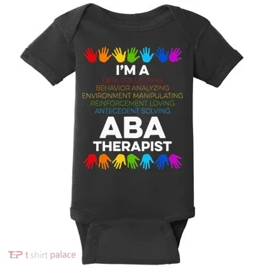 ABA Therapist Data Behavior Analyst Autism Therapy Baby Bodysuit