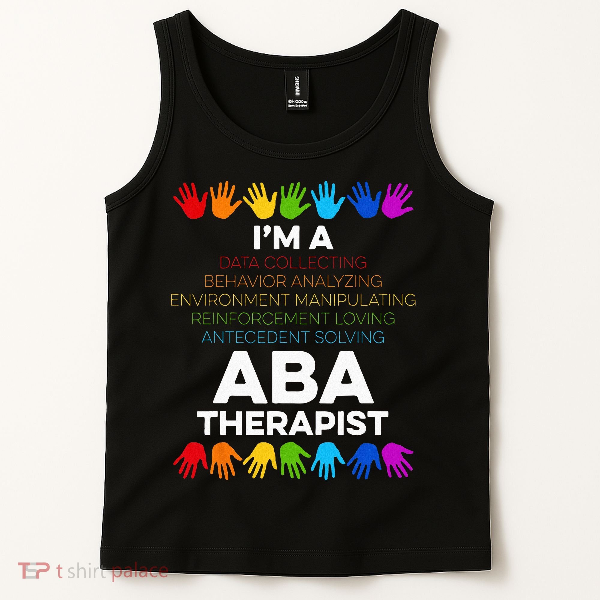 ABA Therapist Data Behavior Analyst Autism Therapy Tank Top