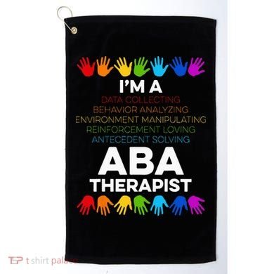 ABA Therapist Data Behavior Analyst Autism Therapy Golf Towel
