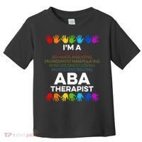 ABA Therapist Data Behavior Analyst Autism Therapy Toddler T-Shirt thumb 0