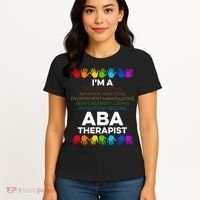 ABA Therapist Data Behavior Analyst Autism Therapy Women's T-Shirt thumb 4