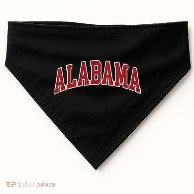 Alabama Throwback Design Print Classic USA-Made Doggie Bandana