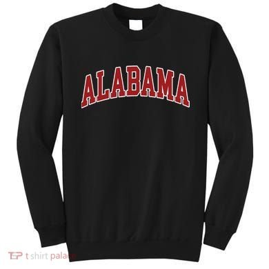 Alabama Throwback Design Print Classic Sweatshirt
