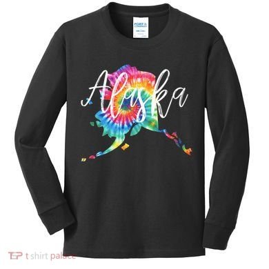 Alaska Tie Dye Kids Long Sleeve Shirt