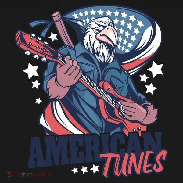 American Tunes Eagle Guitar Bucket Hat