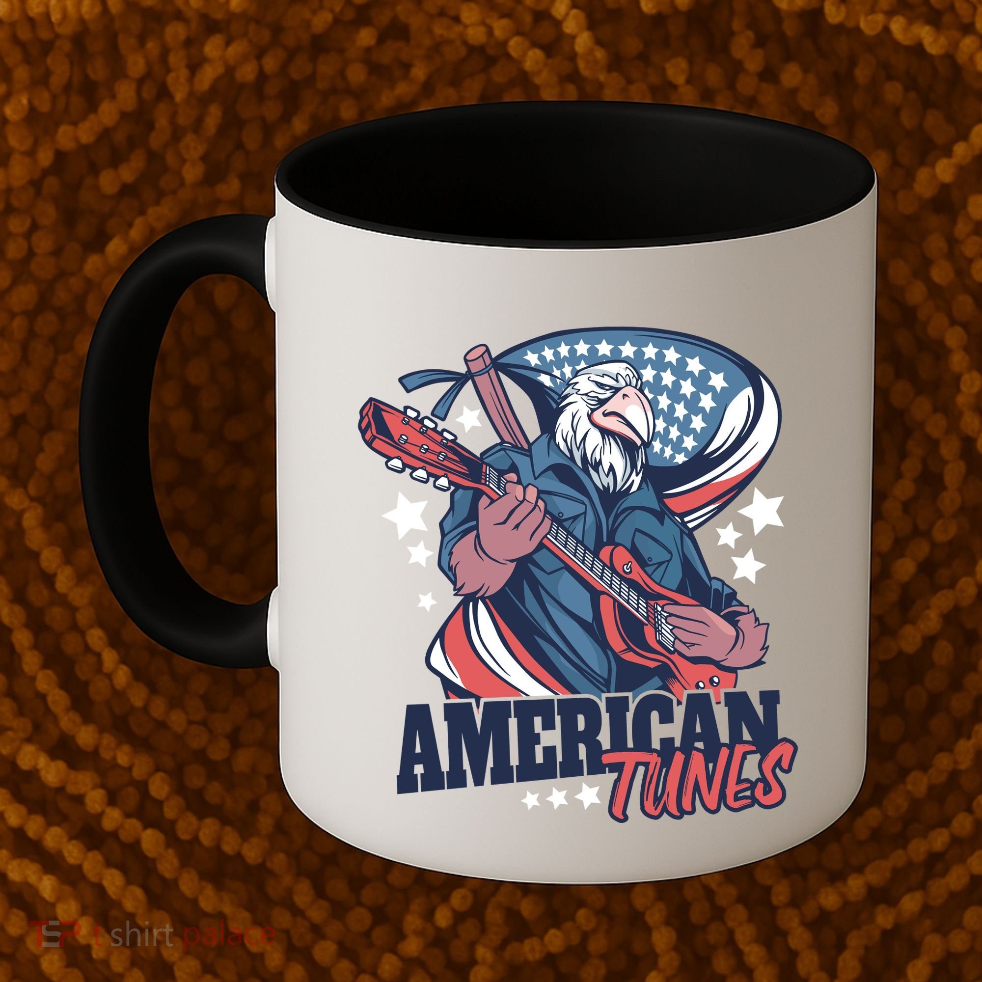 American Tunes Eagle Guitar Coffee Mug