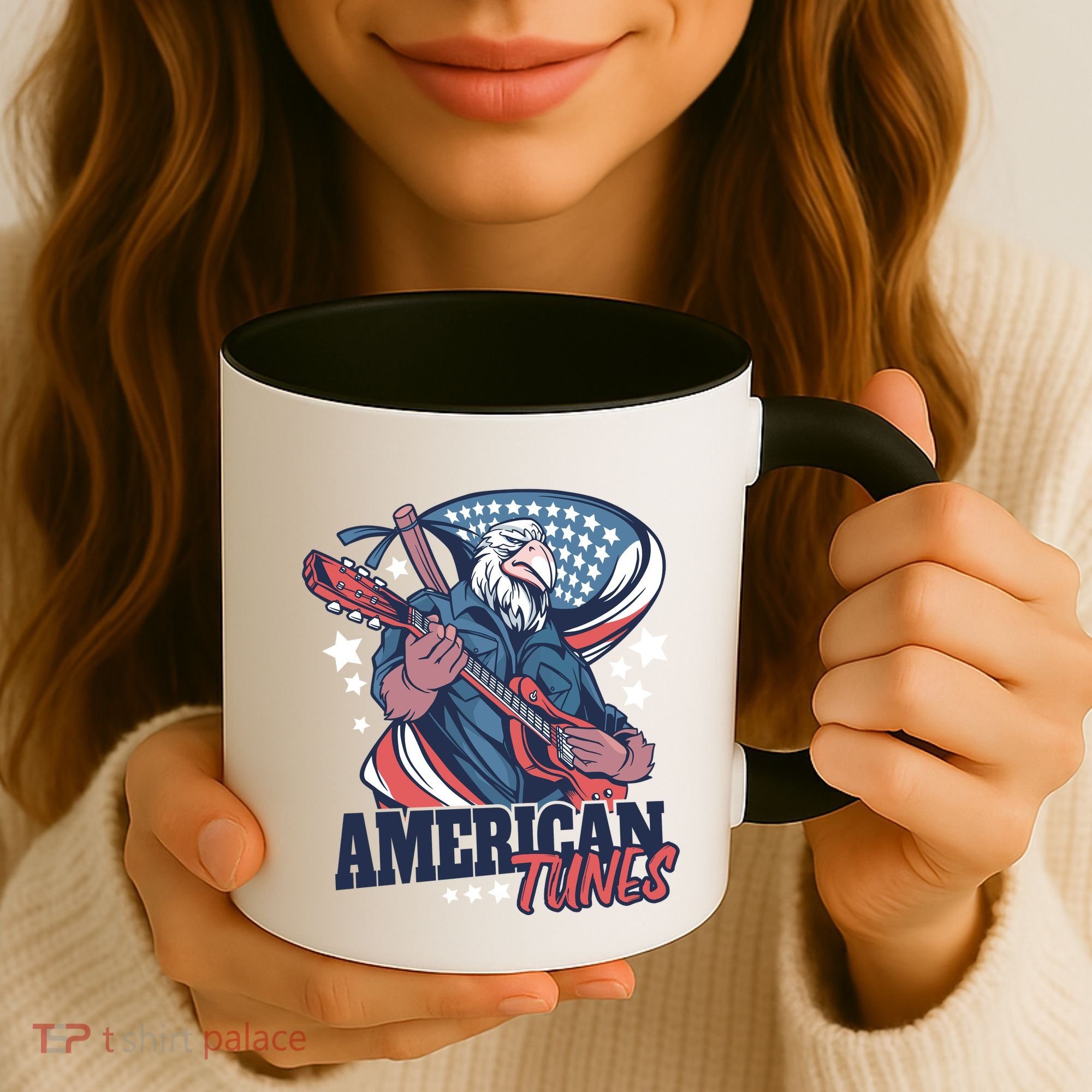 American Tunes Eagle Guitar Coffee Mug
