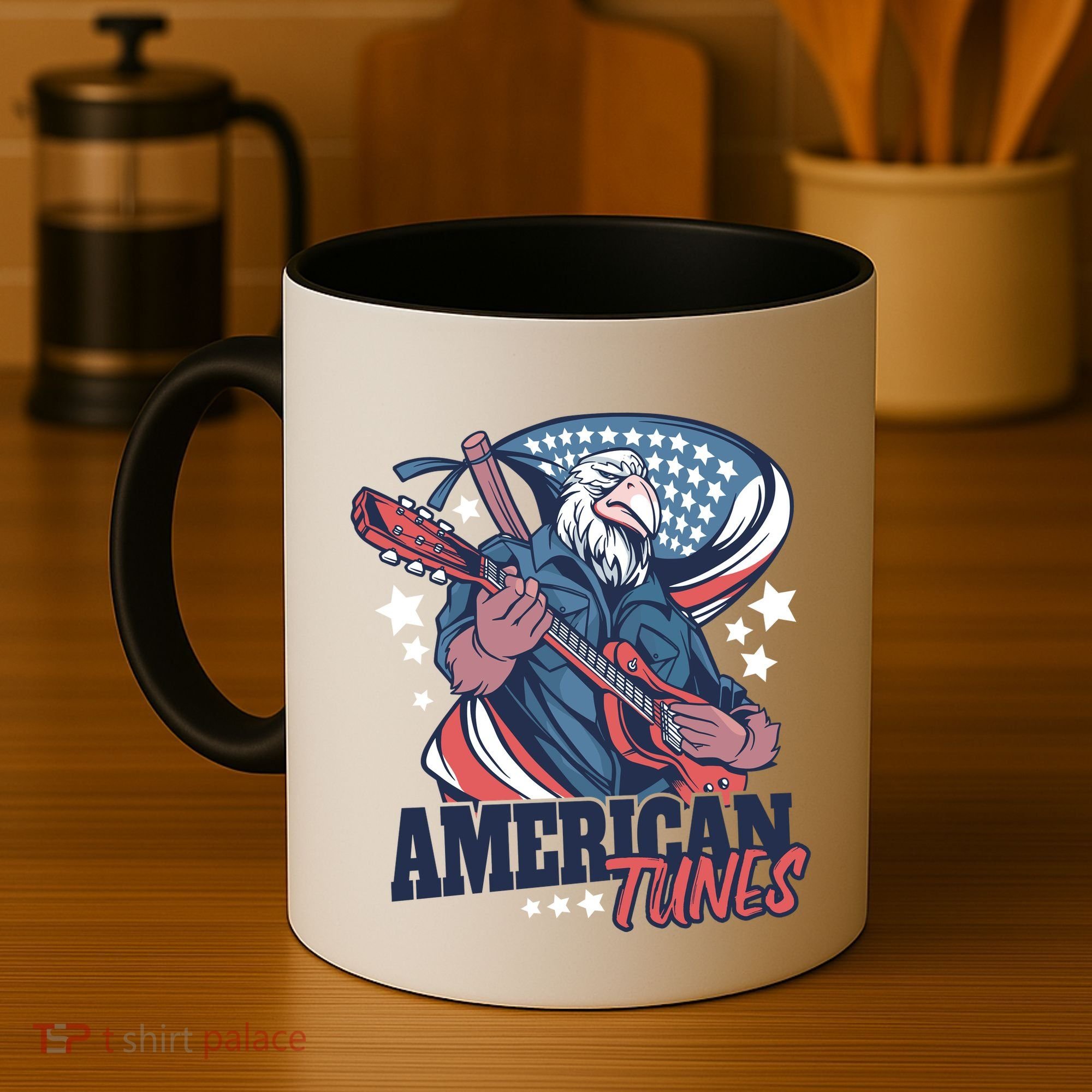 American Tunes Eagle Guitar Coffee Mug
