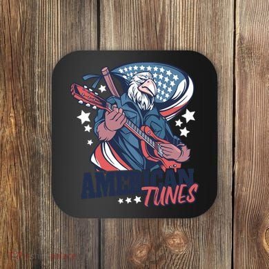 American Tunes Eagle Guitar Coaster