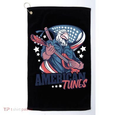 American Tunes Eagle Guitar Golf Towel