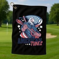 American Tunes Eagle Guitar Golf Towel thumb 1