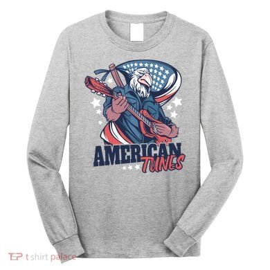 American Tunes Eagle Guitar Long Sleeve Shirt