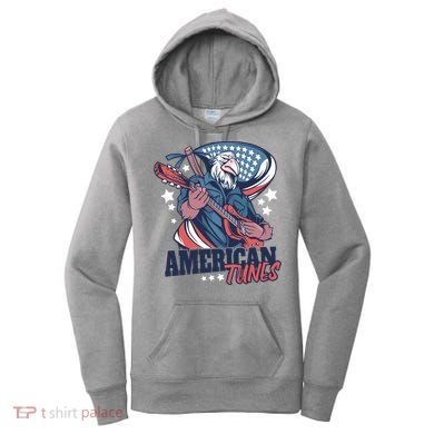 American Tunes Eagle Guitar Women's Hoodie