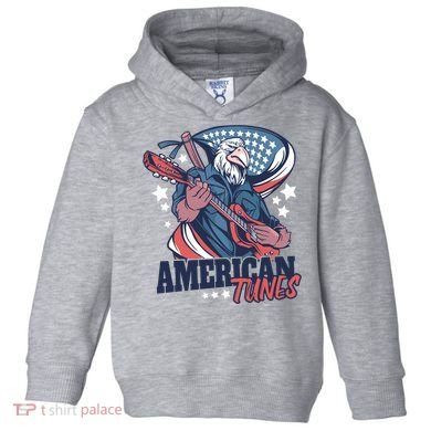 American Tunes Eagle Guitar Toddler Hoodie