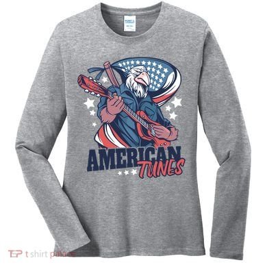 American Tunes Eagle Guitar Women's Long Sleeve Shirt