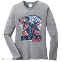 American Tunes Eagle Guitar Women's Long Sleeve Shirt thumb 0