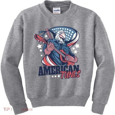 American Tunes Eagle Guitar Kids Sweatshirt