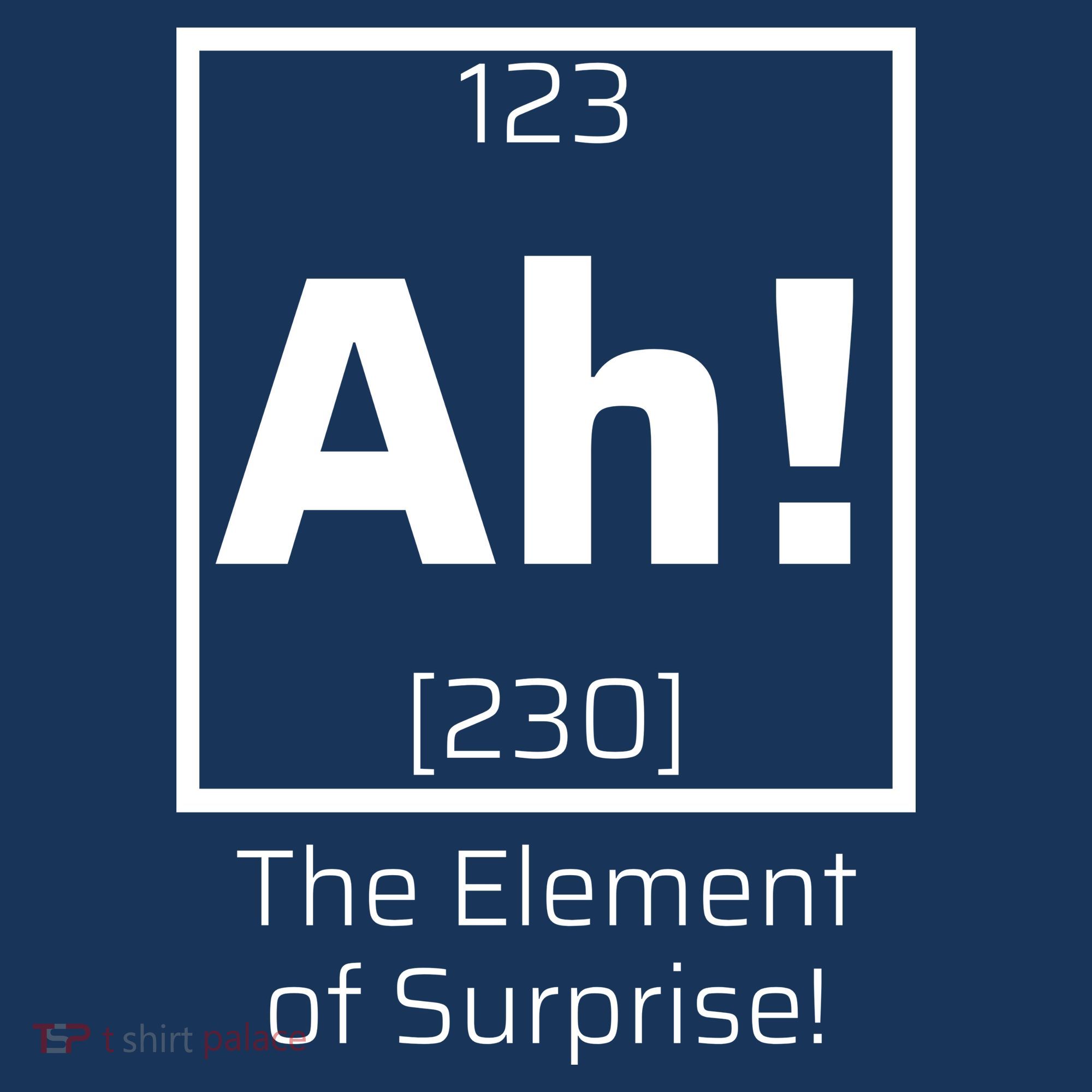 Ah! The Element Of Surprise! Funny Science Lover Mousepad