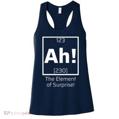 Ah! The Element Of Surprise! Funny Science Lover Women's Tank Top