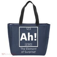 Ah! The Element Of Surprise! Funny Science Lover Tote Bag thumb 0