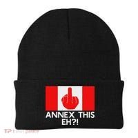 Annex This Eh! Pro Canada Flag For Anti Trump Canadian Beanie thumb 0