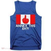 Annex This Eh! Pro Canada Flag For Anti Trump Canadian Tank Top thumb 0