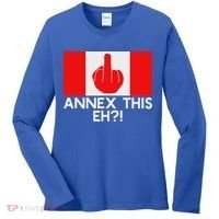 Annex This Eh! Pro Canada Flag For Anti Trump Canadian Women's Long Sleeve Shirt thumb 0