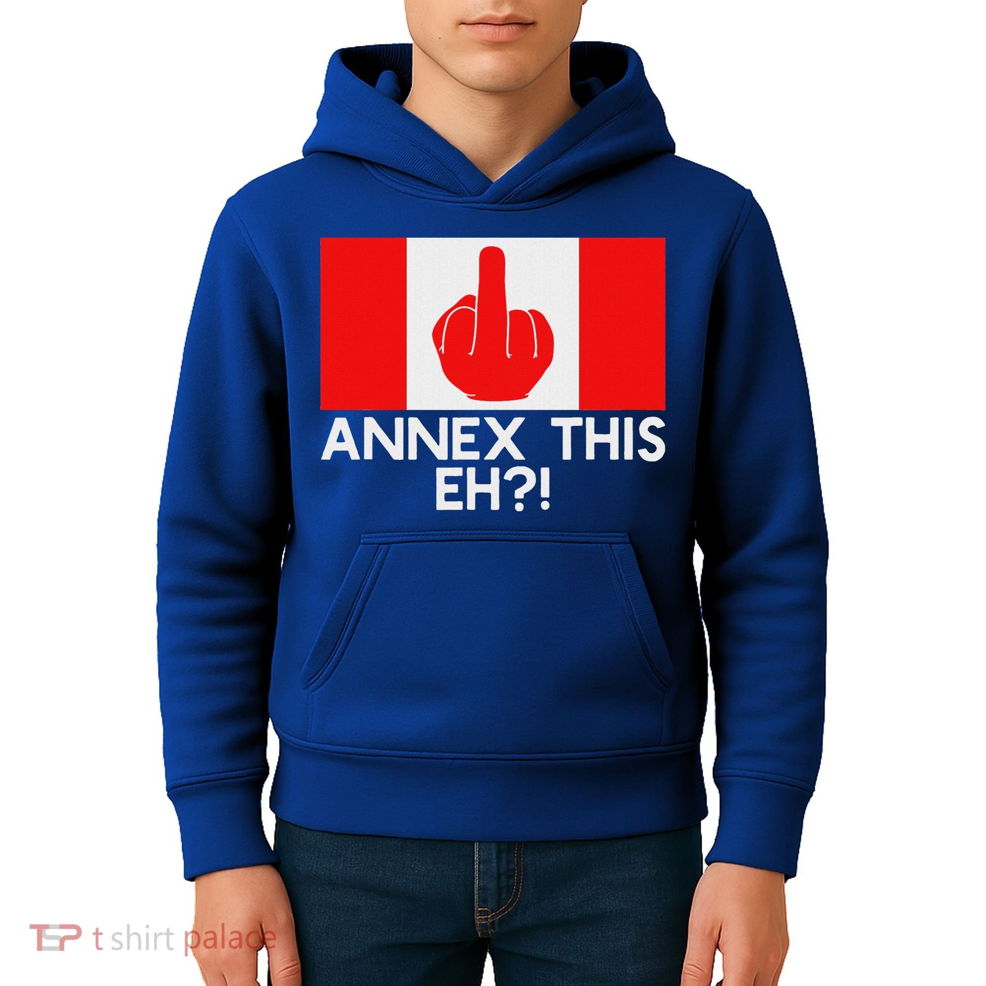 Annex This Eh! Pro Canada Flag For Anti Trump Canadian Kids Hoodie