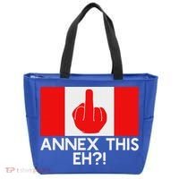 Annex This Eh! Pro Canada Flag For Anti Trump Canadian Tote Bag thumb 0
