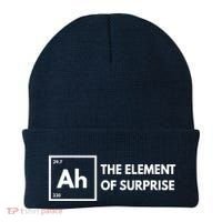 Ah The Element Of Surprise Chemistry Science Humor Teacher Beanie thumb 0