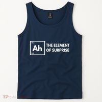 Ah The Element Of Surprise Chemistry Science Humor Teacher Tank Top thumb 2