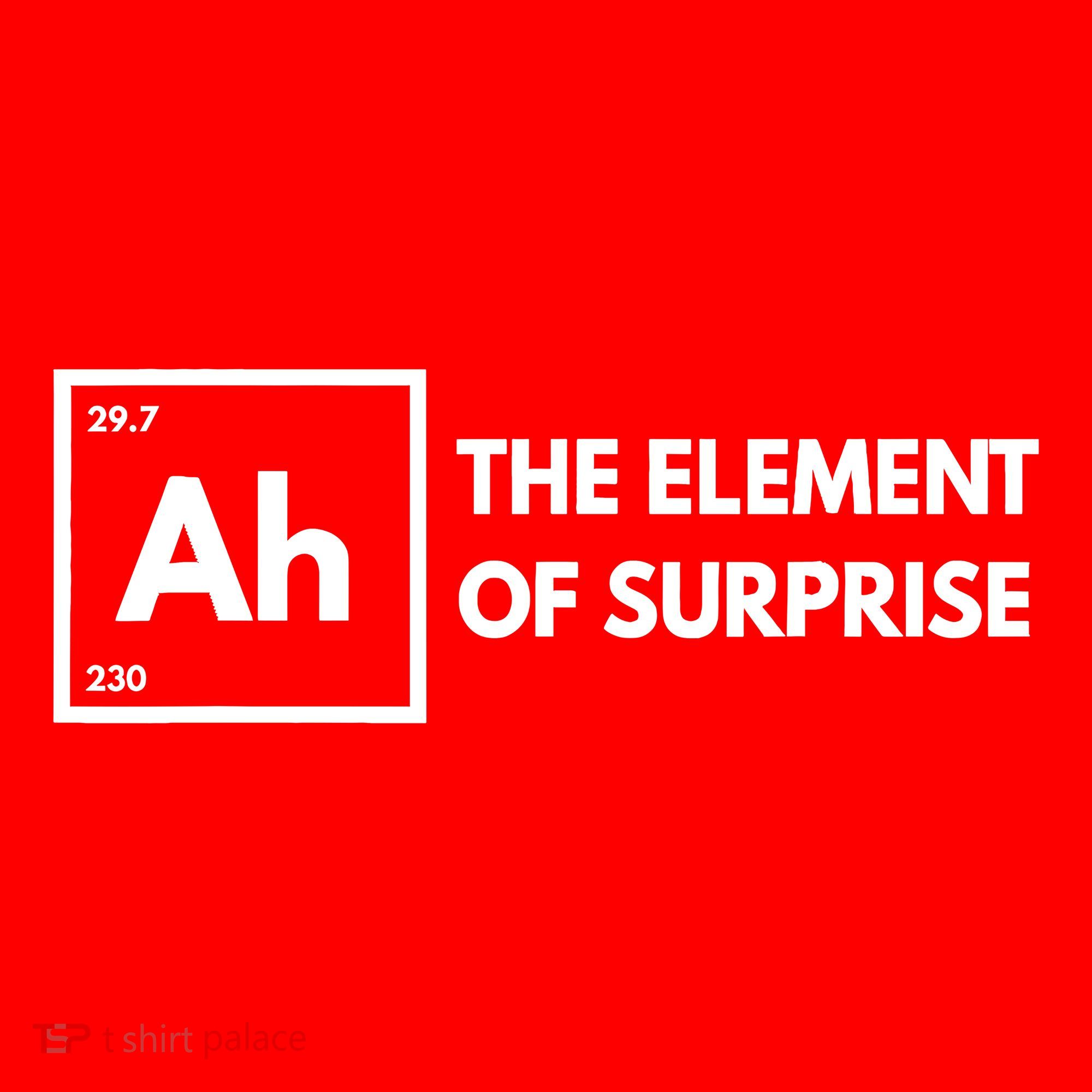 Ah The Element Of Surprise Chemistry Science Humor Teacher Santa Hat