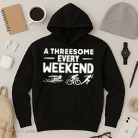 A Threesome Every Weekend Sport Marathon Triathlon Hoodie thumb 3