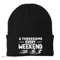 A Threesome Every Weekend Sport Marathon Triathlon Beanie thumb 0