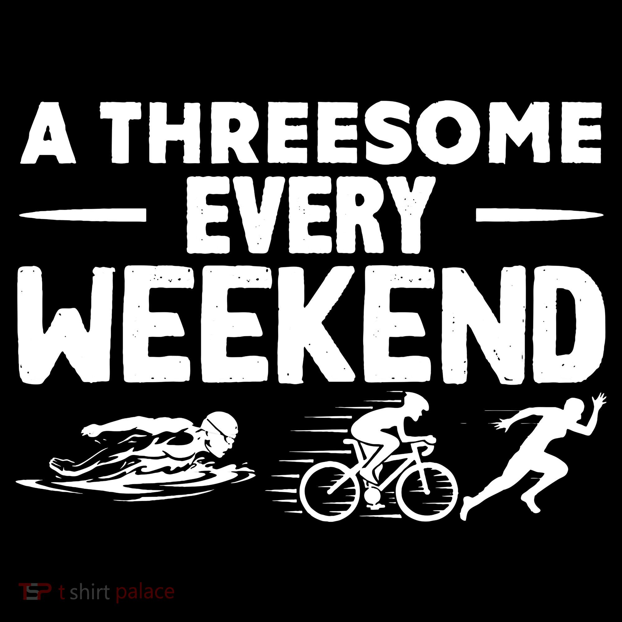 A Threesome Every Weekend Sport Marathon Triathlon Mousepad