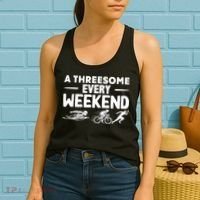 A Threesome Every Weekend Sport Marathon Triathlon Women's Tank Top thumb 2