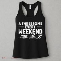 A Threesome Every Weekend Sport Marathon Triathlon Women's Tank Top thumb 3