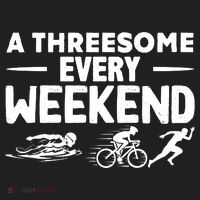 A Threesome Every Weekend Sport Marathon Triathlon Golf Towel thumb 3