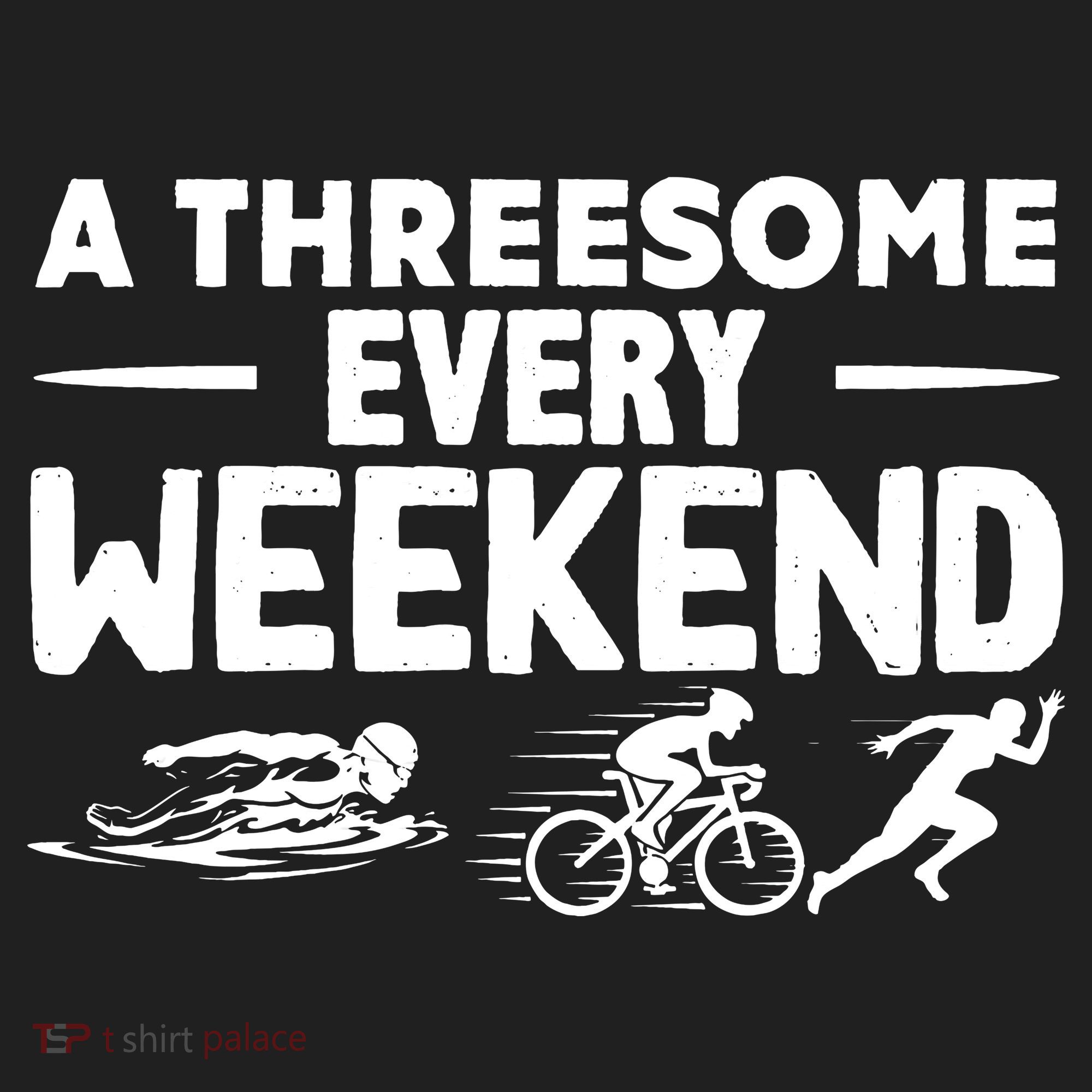 A Threesome Every Weekend Sport Marathon Triathlon Golf Towel