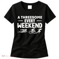 A Threesome Every Weekend Sport Marathon Triathlon Women's T-Shirt thumb 0