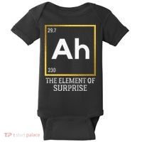 Ah The Element Of Surprise Chemistry Science Humor Baby Bodysuit thumb 0