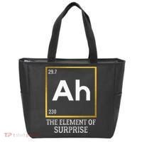 Ah The Element Of Surprise Chemistry Science Humor Tote Bag thumb 0
