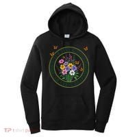 Anti Trump Floral Butterflies Democrat President Liberal Women's Hoodie thumb 0