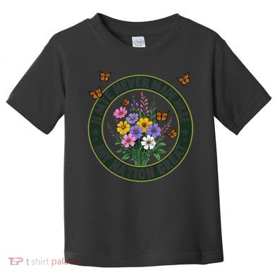 Anti Trump Floral Butterflies Democrat President Liberal Toddler T-Shirt
